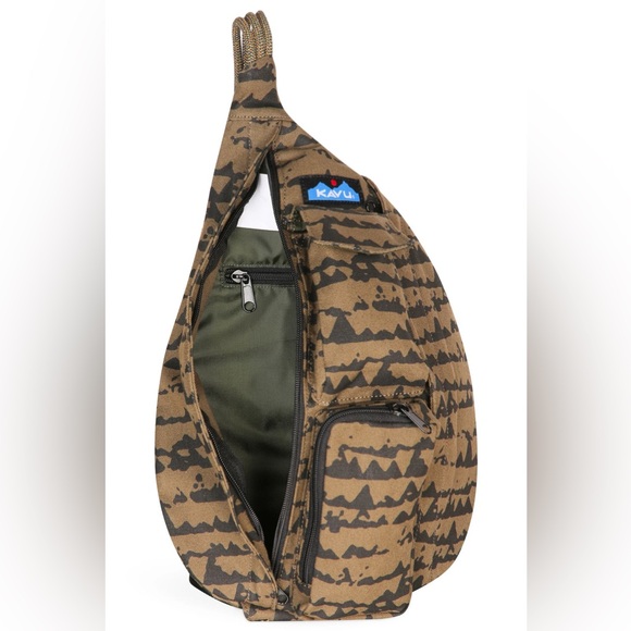 NWOT KAVU Rope Bag, Ridge Works Print - Picture 2 of 6
